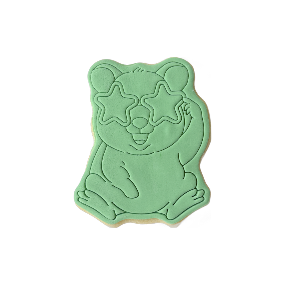 Shaped quokka cookie – Star glasses