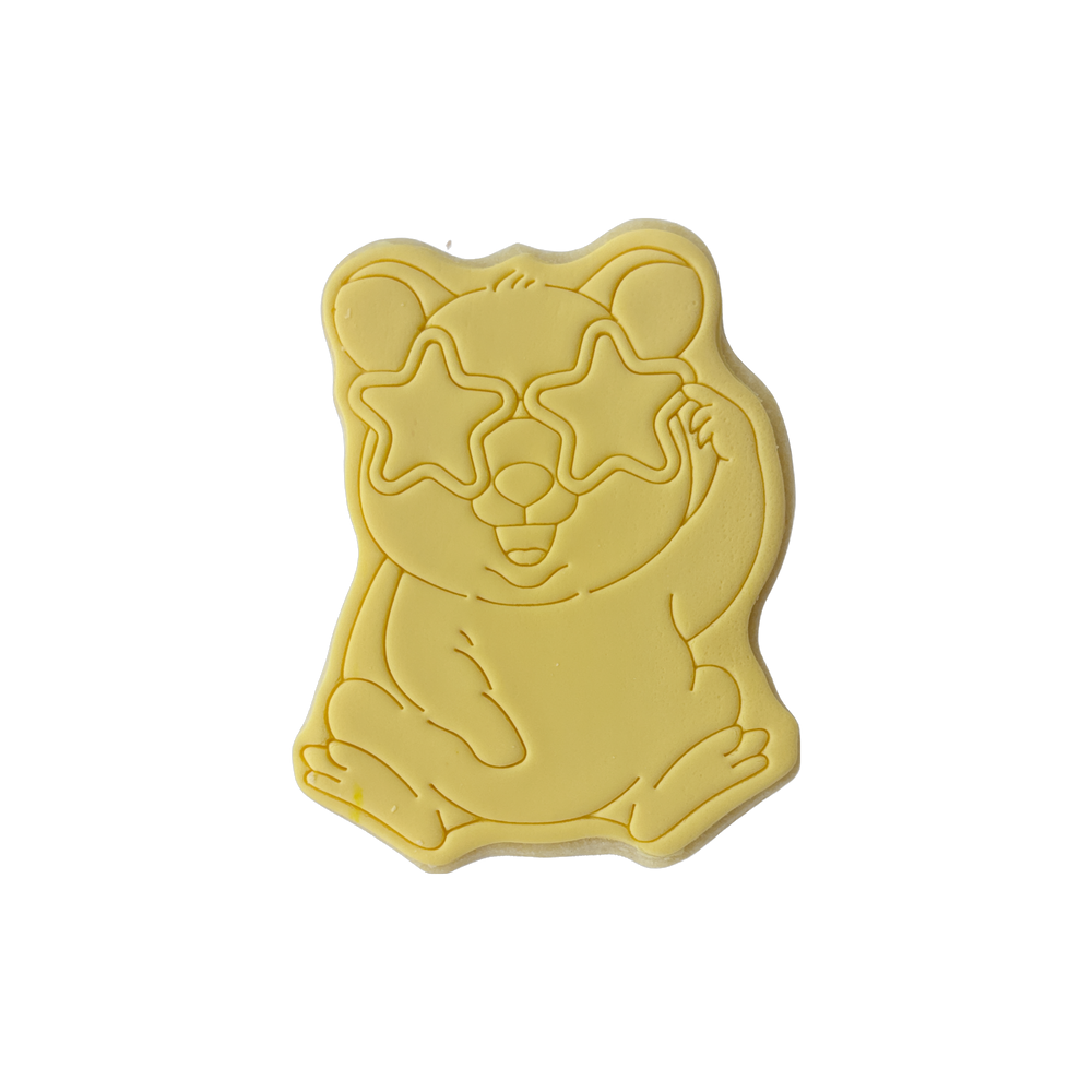 Shaped quokka cookie – Star glasses