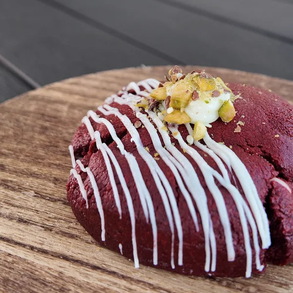 Red Velvet White Choc Pistachio Hibiscus